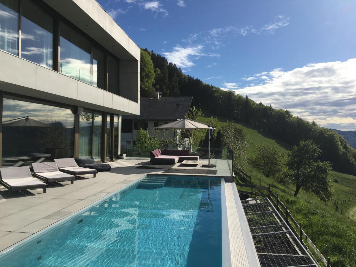 Attersee Luxury Design Villa With Dream Views, Large Pool And Sauna نسدورف ام اترسي المظهر الخارجي الصورة