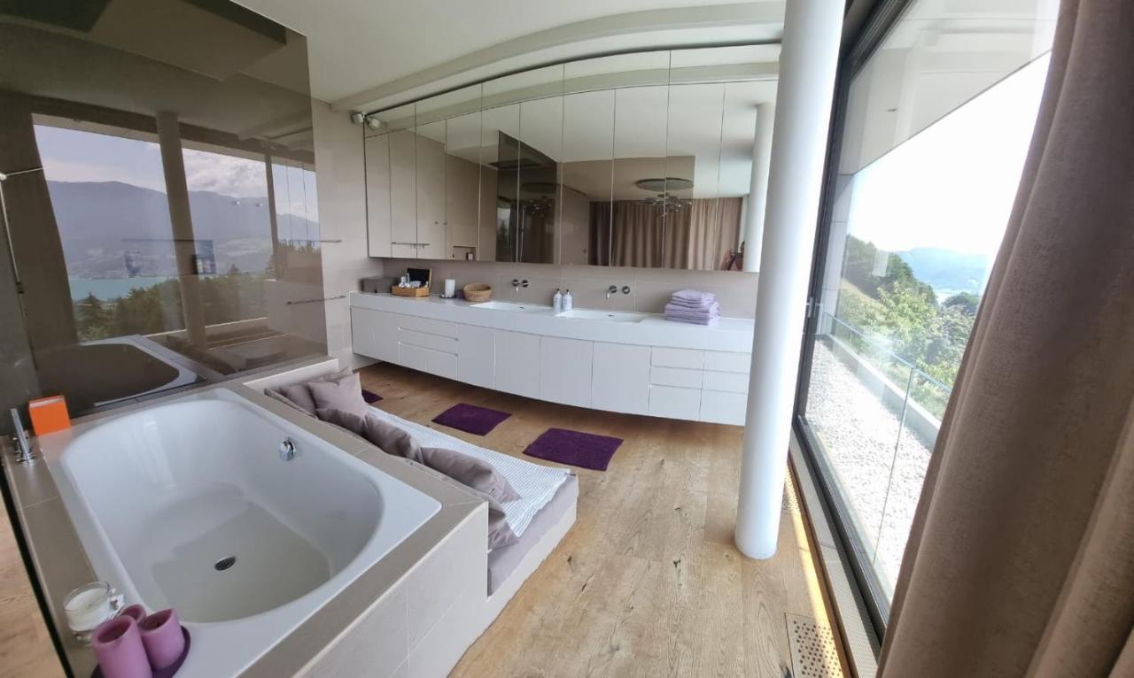 Attersee Luxury Design Villa With Dream Views, Large Pool And Sauna نسدورف ام اترسي المظهر الخارجي الصورة