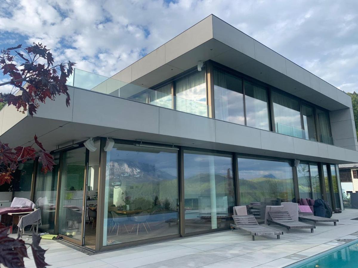 Attersee Luxury Design Villa With Dream Views, Large Pool And Sauna نسدورف ام اترسي المظهر الخارجي الصورة