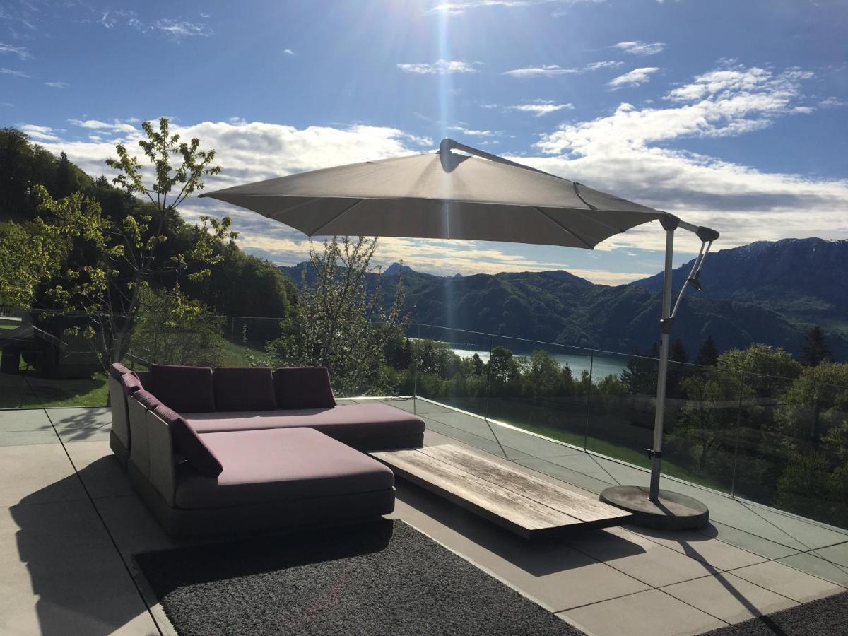 Attersee Luxury Design Villa With Dream Views, Large Pool And Sauna نسدورف ام اترسي المظهر الخارجي الصورة