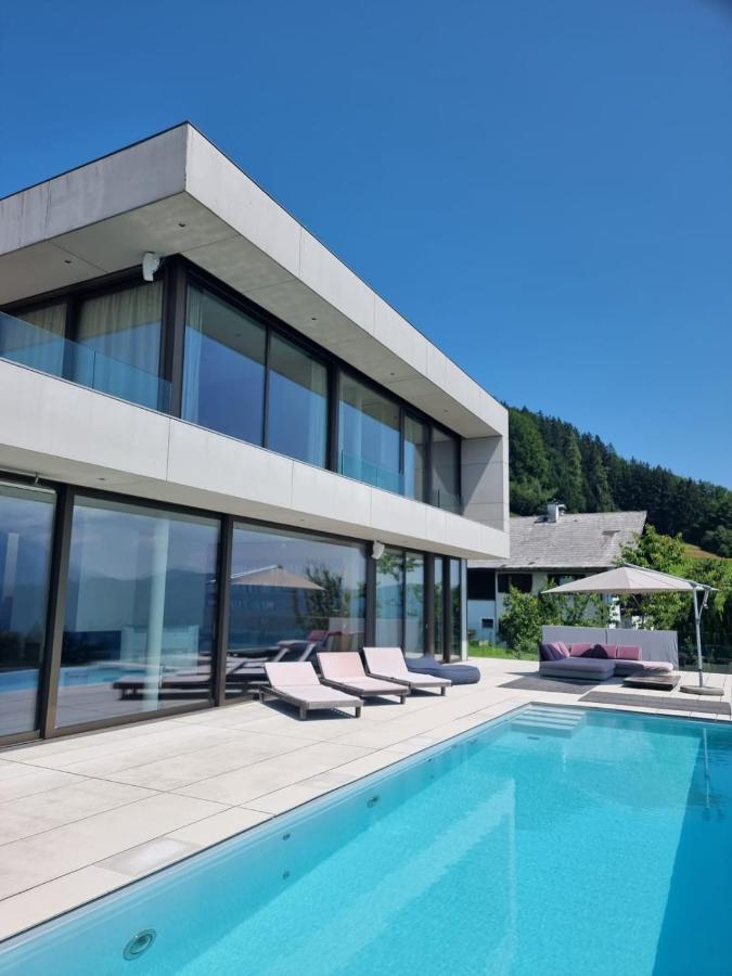 Attersee Luxury Design Villa With Dream Views, Large Pool And Sauna نسدورف ام اترسي المظهر الخارجي الصورة