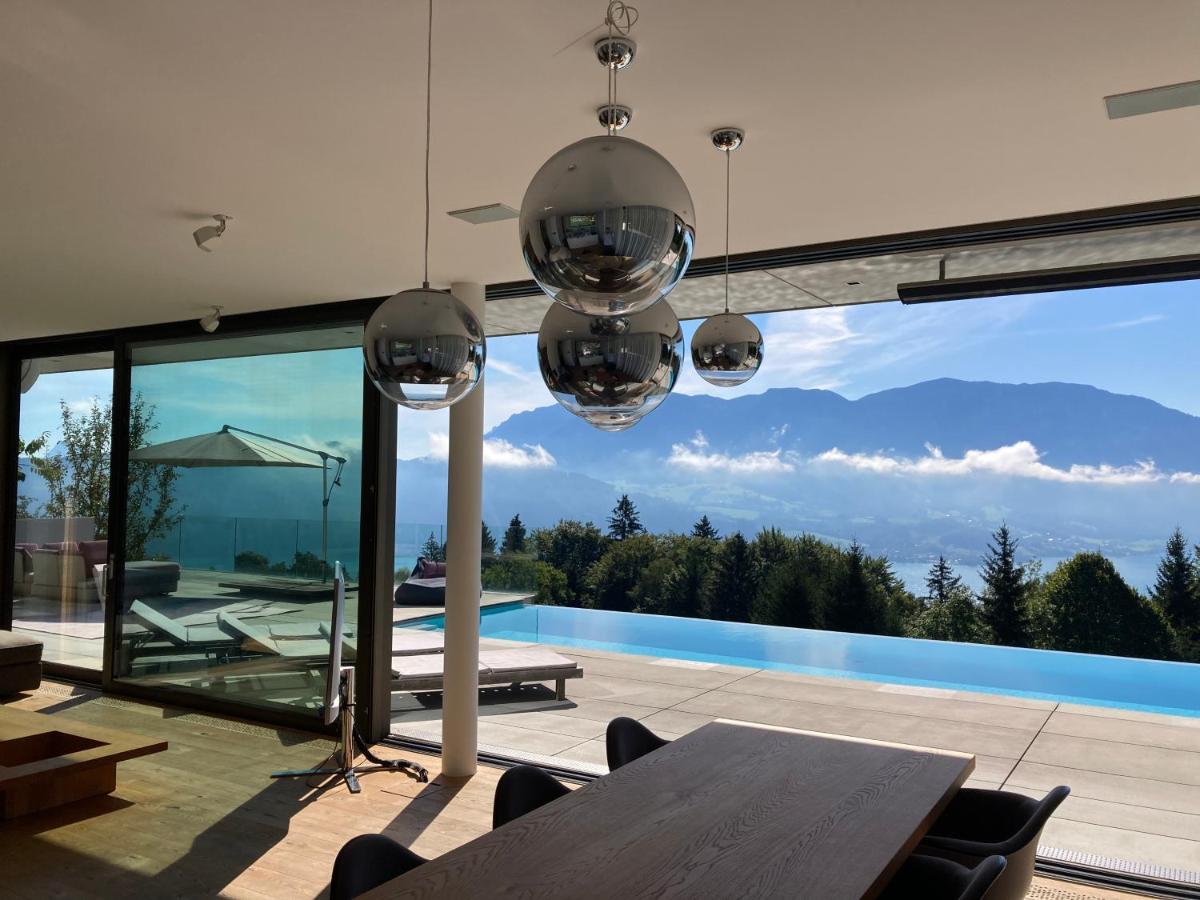Attersee Luxury Design Villa With Dream Views, Large Pool And Sauna نسدورف ام اترسي المظهر الخارجي الصورة