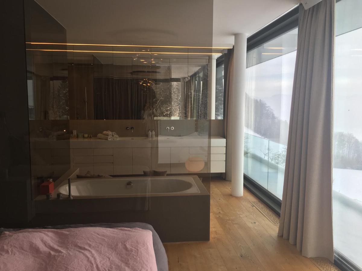 Attersee Luxury Design Villa With Dream Views, Large Pool And Sauna نسدورف ام اترسي المظهر الخارجي الصورة
